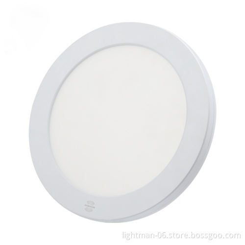 18w Adjustable Round LED Panel Light with Motion Sensor and Cut Hole